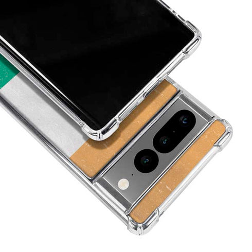 Ivory Coast Flag Distressed Google Pixel 7 Pro Clear Case